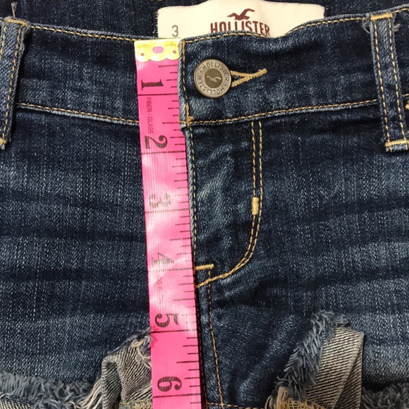 ❌❌NOT FOR SALE❌❌HOLLISTER JEAN DENIM SHORTS SIZE 3/26” W NEW NWOT - Picture 5 of 11